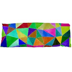 Triangles, colorful watercolor art  painting Body Pillow Case Dakimakura (Two Sides)