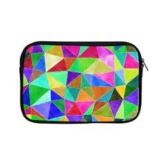 Triangles, colorful watercolor art  painting Apple iPad Mini Zipper Cases