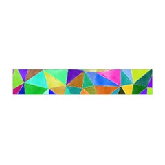 Triangles, Colorful Watercolor Art  Painting Flano Scarf (mini)