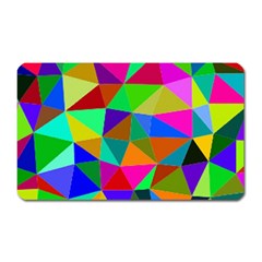Colorful Triangles, oil painting art Magnet (Rectangular)