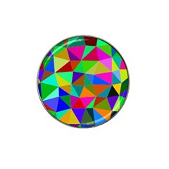 Colorful Triangles, oil painting art Hat Clip Ball Marker (4 pack)