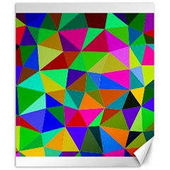 Colorful Triangles, Oil Painting Art Canvas 20  X 24  