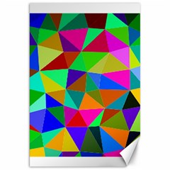 Colorful Triangles, oil painting art Canvas 20  x 30  