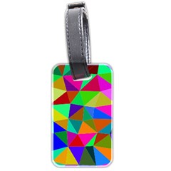 Colorful Triangles, oil painting art Luggage Tags (Two Sides)