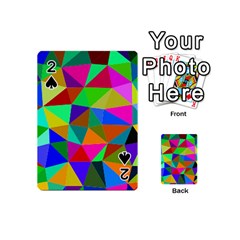 Colorful Triangles, oil painting art Playing Cards 54 (Mini) 