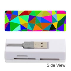 Colorful Triangles, oil painting art Memory Card Reader (Stick) 