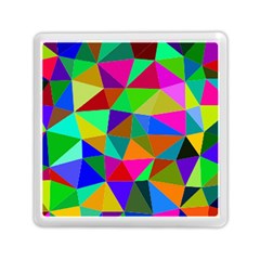 Colorful Triangles, oil painting art Memory Card Reader (Square) 