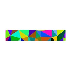 Colorful Triangles, oil painting art Flano Scarf (Mini)