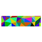 Colorful Triangles, oil painting art Satin Scarf (Oblong) Front
