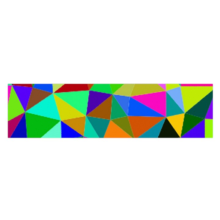 Colorful Triangles, oil painting art Satin Scarf (Oblong)
