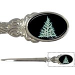 Christmas fir, green and black color Letter Openers Front