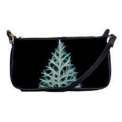Christmas Fir, Green And Black Color Shoulder Clutch Bags by picsaspassion
