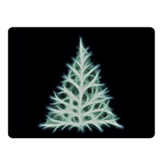 Christmas Fir, Green And Black Color Double Sided Fleece Blanket (small)  by picsaspassion