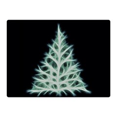 Christmas Fir, Green And Black Color Double Sided Flano Blanket (mini)  by picsaspassion