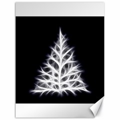 Christmas Fir, Black And White Canvas 18  X 24   by picsaspassion