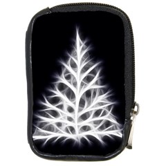 Christmas Fir, Black And White Compact Camera Cases