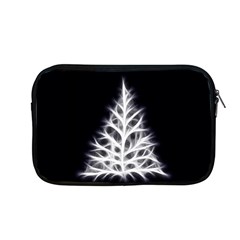 Christmas Fir, Black And White Apple Macbook Pro 13  Zipper Case by picsaspassion