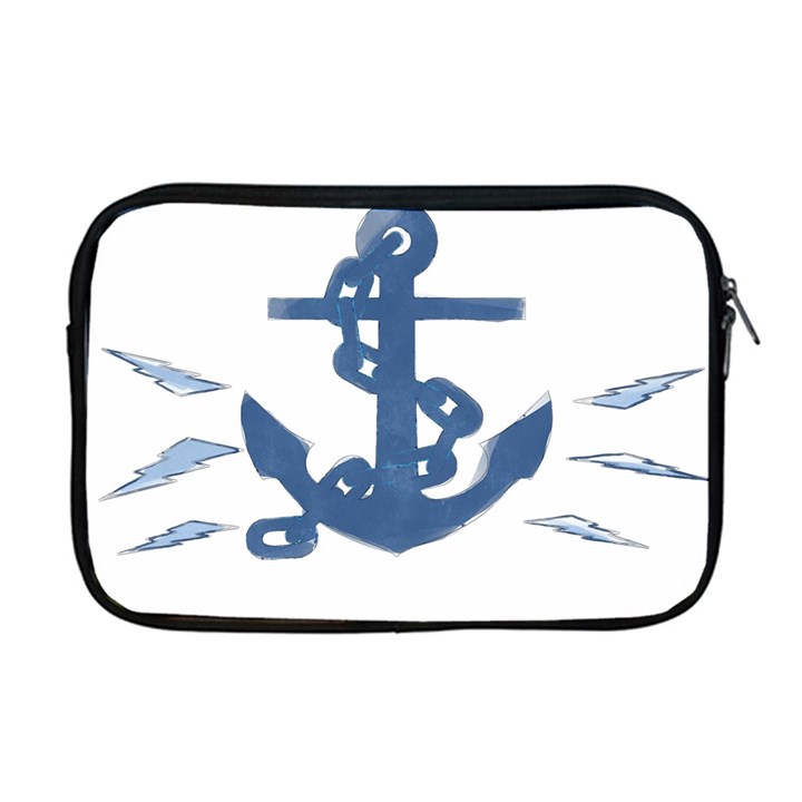 Blue Anchor,  Aquarel painting art Apple MacBook Pro 17  Zipper Case