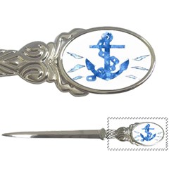 Anchor Aquarel Painting Art, Soft Blue Letter Openers by picsaspassion