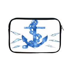 Anchor Aquarel Painting Art, Soft Blue Apple Ipad Mini Zipper Cases by picsaspassion