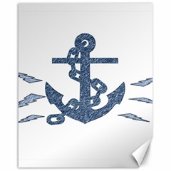 Anchor Pencil Drawing Art Canvas 16  X 20   by picsaspassion