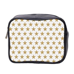 Golden Stars Pattern Mini Toiletries Bag 2-side by picsaspassion