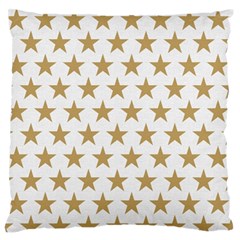 Golden Stars Pattern Standard Flano Cushion Case (one Side)