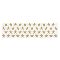 Golden Stars Pattern Satin Scarf (oblong)