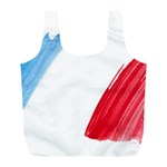 Tricolor banner france Full Print Recycle Bags (L)  Front