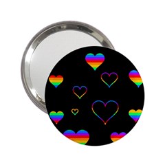 Rainbow Harts 2 25  Handbag Mirrors by Valentinaart