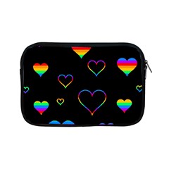 Rainbow Harts Apple Ipad Mini Zipper Cases by Valentinaart