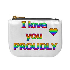 I Love You Proudly 2 Mini Coin Purses by Valentinaart