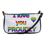 I love you proudly 2 Shoulder Clutch Bags Front