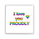 I love you proudly 2 Memory Card Reader (Square)  Front