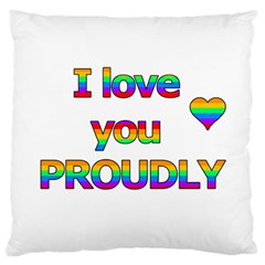 I Love You Proudly 2 Standard Flano Cushion Case (two Sides) by Valentinaart