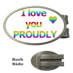 Proudly Love Money Clips (oval)  by Valentinaart