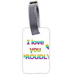 Proudly Love Luggage Tags (two Sides) by Valentinaart