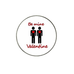 Be Mine Valentine Hat Clip Ball Marker by Valentinaart