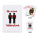 Be mine Valentine Playing Card Back