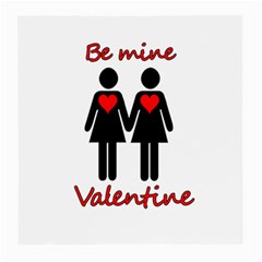 Be My Valentine 2 Medium Glasses Cloth by Valentinaart