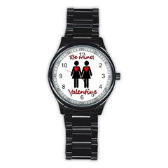 Be My Valentine 2 Stainless Steel Round Watch