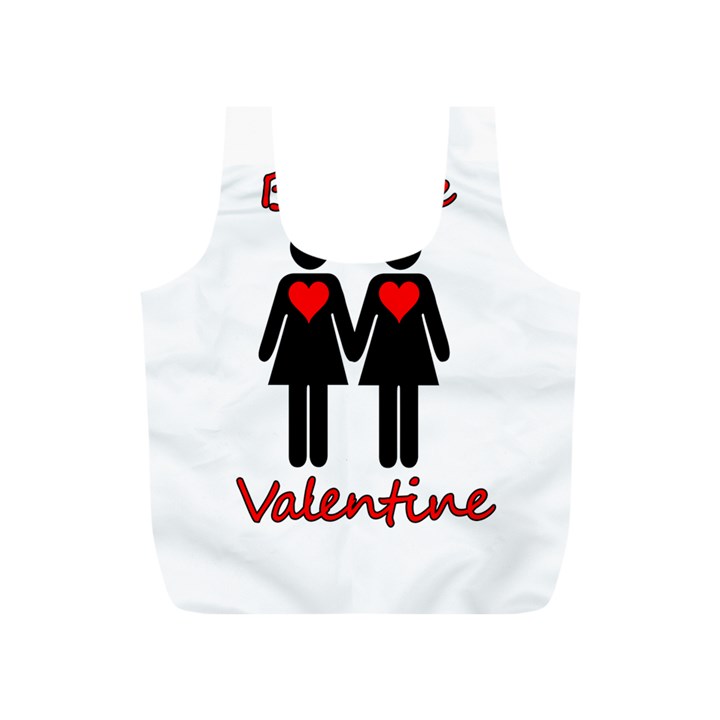 Be my Valentine 2 Full Print Recycle Bags (S) 