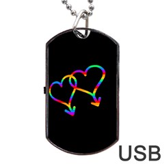 Love Is Love Dog Tag Usb Flash (two Sides)  by Valentinaart