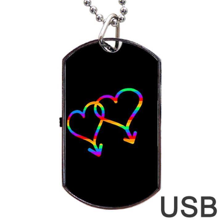 Love is love Dog Tag USB Flash (Two Sides) 