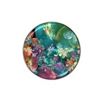 Butterflies, Bubbles, And Flowers Hat Clip Ball Marker (4 pack) Front