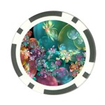 Butterflies, Bubbles, And Flowers Poker Chip Card Guards (10 pack)  Front