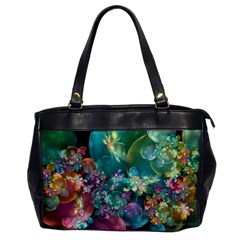 Butterflies, Bubbles, And Flowers Office Handbags by WolfepawFractals