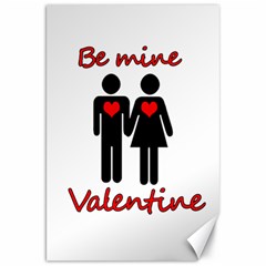 Be Mine Valentine Canvas 20  X 30   by Valentinaart