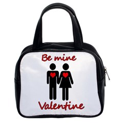 Be Mine Valentine Classic Handbags (2 Sides) by Valentinaart