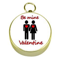 Be Mine Valentine Gold Compasses by Valentinaart